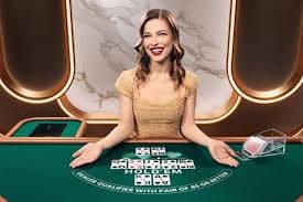SA Gaming baccarat table layout with player, banker, and tie betting zones marked
